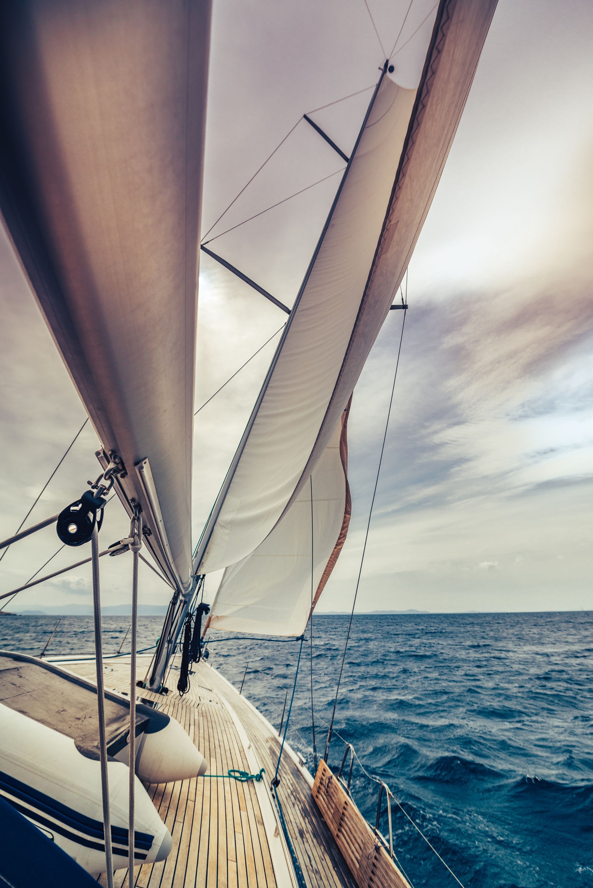 sailing on Adriatic sea