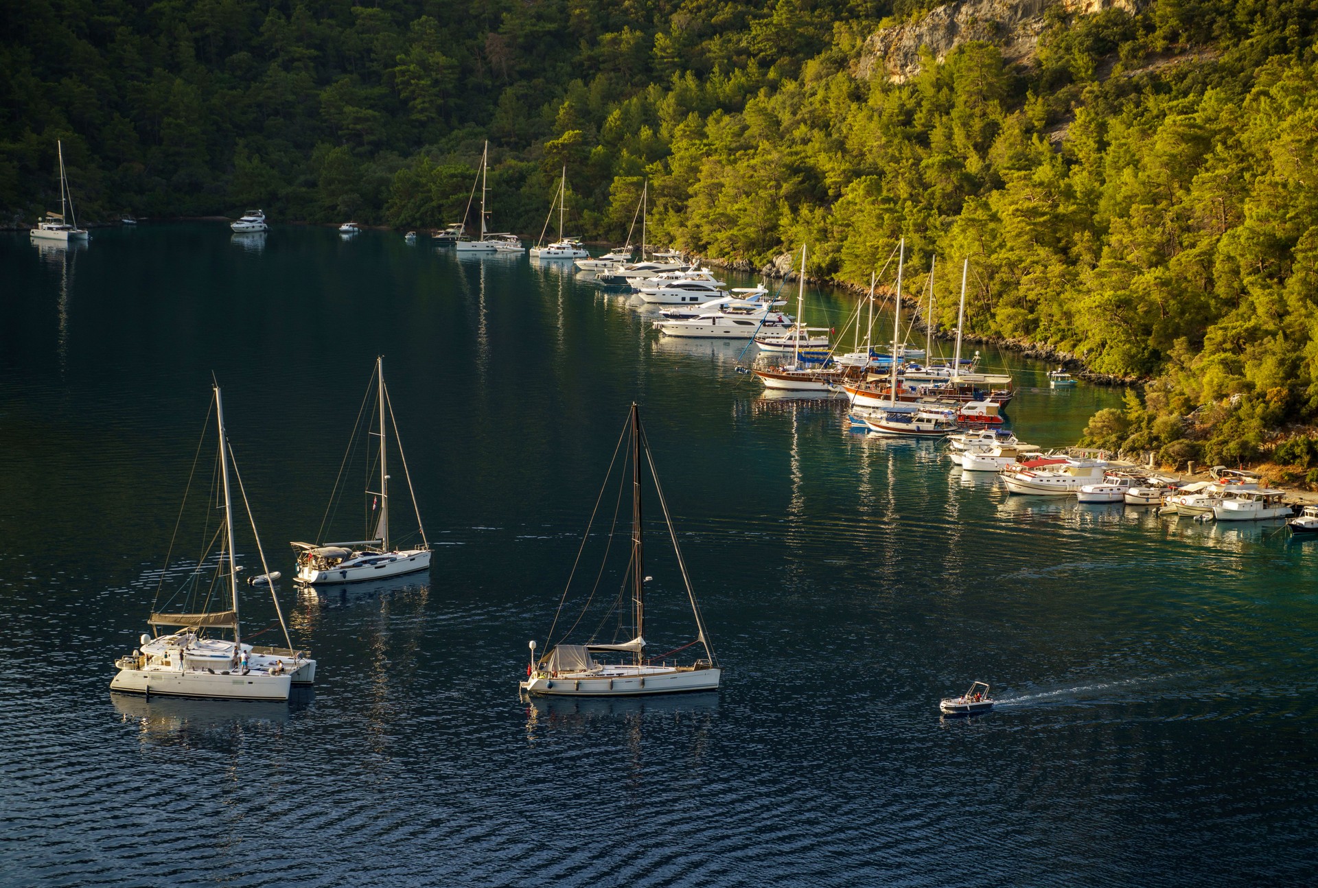 Sarsala Bay Panorama in Dalaman, Mugla, Turkey